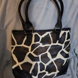 Giraffe print bag
